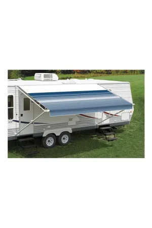 Grab Now Carefree Fiesta™ Patio Awning, 15', Ocean Blue