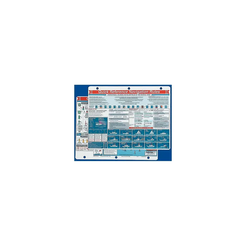 Davis 125 Navigation Rules Quick Reference Card Price Drop