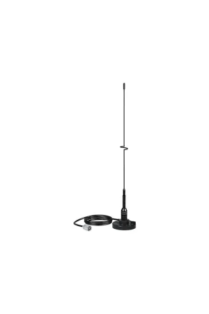 5218 19" SS VHF Whip Antenna w/Magnetic Mount Fan Favorite