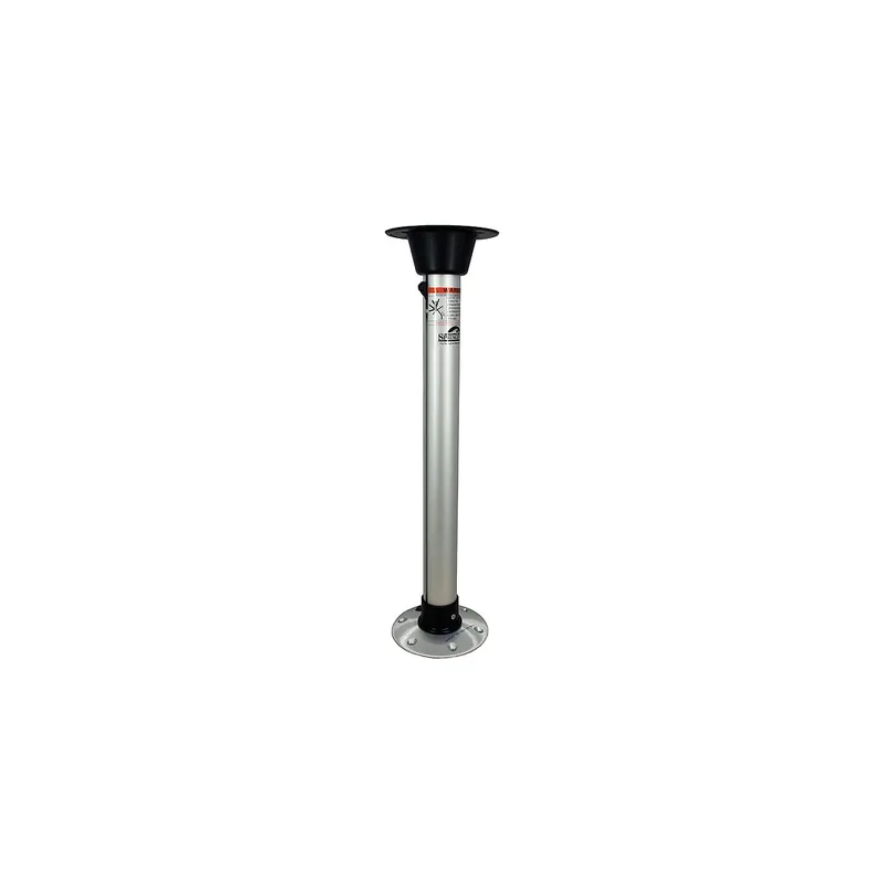 Trending Springfield Thread-Lock 27" Pedestal Set, Satin Finish (Includes Post, Table Mount and Floor Base)