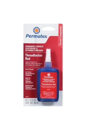 Permanent Strength Threadlocker Red Buy Online