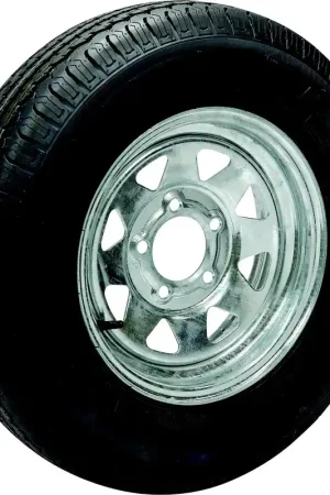 Seachoice 53404 ST175/80D13C/5H KR558 13" Galvanized Spoke, 5-Lug on 4-1/2" Bias Tire & Wheel Assembly Luxury