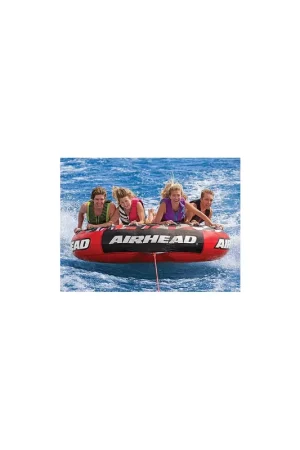 AirHead AHT42MSL Inflatable 4 Person Red Mega Slice® Deck Tube Fresh Stock