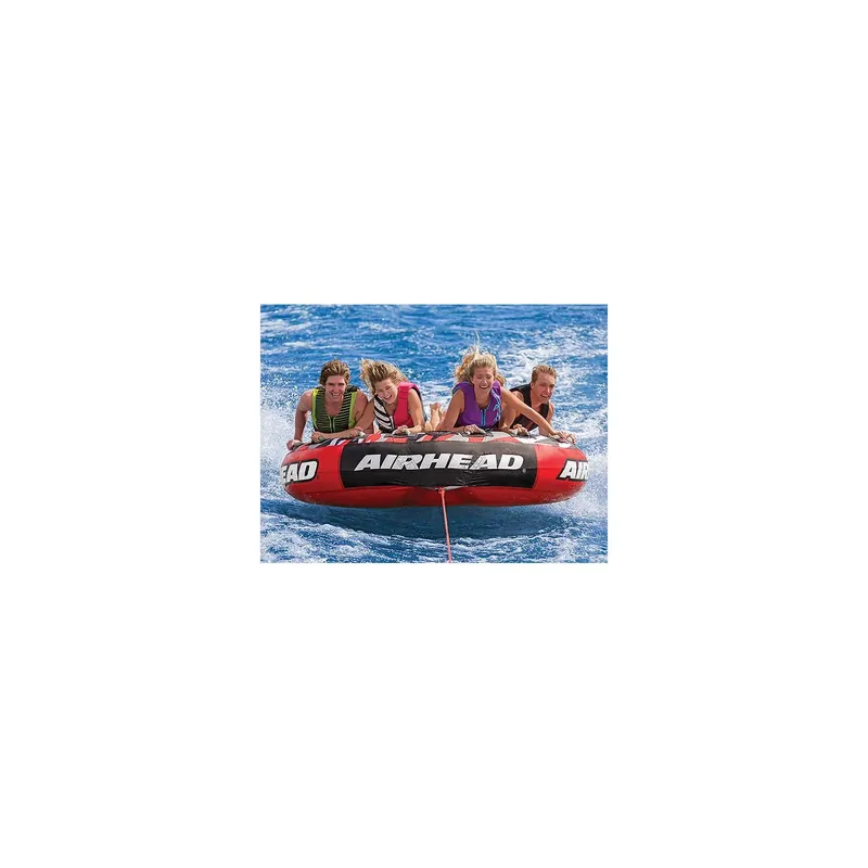 AirHead AHT42MSL Inflatable 4 Person Red Mega Slice® Deck Tube Fresh Stock