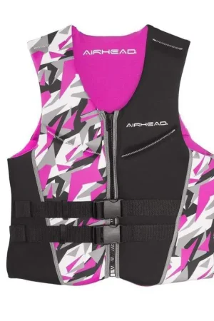 Limited Offer AIRHEAD Pink Camo Womens Neolite Vest M #15003-09-B-PI