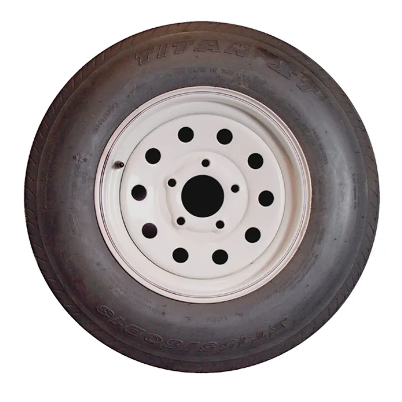 Americana Bias Tire/Wheel ST185/80D13 D/5-Hole Silver Modular #3S338 Save Now