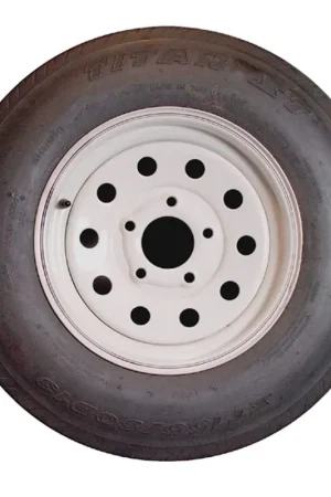 Americana Bias Tire/Wheel ST205/75D15 C/5-Hole Silver Modular #3S636 Brand New
