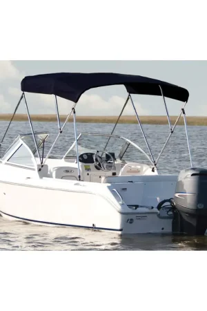 Buy Direct Carver 3-Bow Round Tube Bimini Top Jet Black 79" 84" W #A5481TB-2