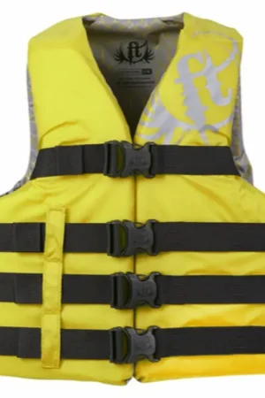 Bargain Full Throttle Adult Vest S/M 32-40" Chest Yellow #112200-300-030-19