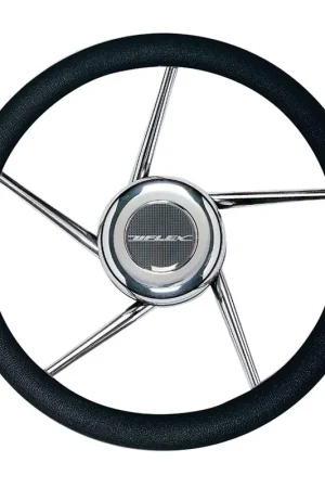 Low Price Uflex Non-Magnetic SS Steering Wheel Black #V01