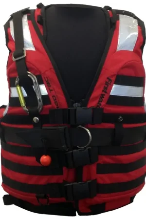 Free Returns First Watch High Buoyancy Type-V Rescue Vest Red M-XL #HBV-100-RD-M-XL