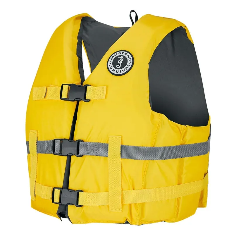Mustang Livery Foam Vest XS/S Yellow #MV701DMS-25-XS/S-216 Professional Grade