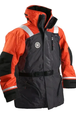 Sale First Watch AC-1100 Flotation Coat XXL Orange/Black #AC-1100-OB-XXL