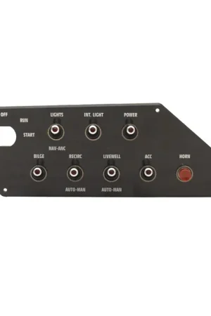Hassle-Free Returns Lowe Boat Toggle Switch Panel 2401431 | Black Acrylic