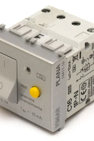 Authentic Vimar Boat Plana Circuit Breaker 14411.16.SL | 1P+N 10mA C16 120-230V