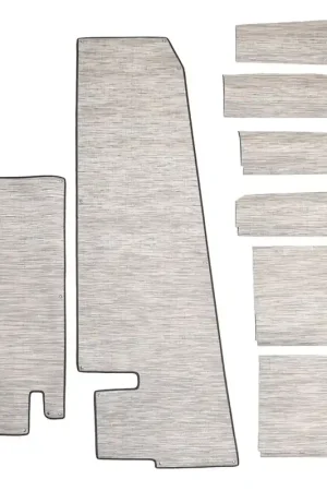 Cobalt A36 Boat Woven Vinyl Cockpit Mats 406818 | Snaps Gray (Kit) Big Sale