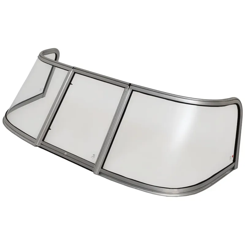 Final Sale Crestliner 1600 Vision Boat Windshield | 75 Inch Glass (Set of 3)