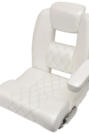 Blue Wave Boat Genesis Bolster Double Helm Seat | Wise Pearl Vinyl Price Cut