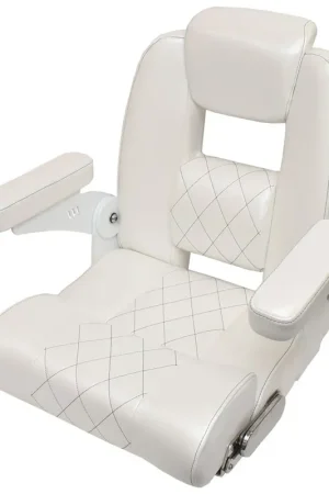 Blue Wave Boat Genesis Bolster Helm Seat BW33702+3W | Wise Pearl Vinyl Free Returns