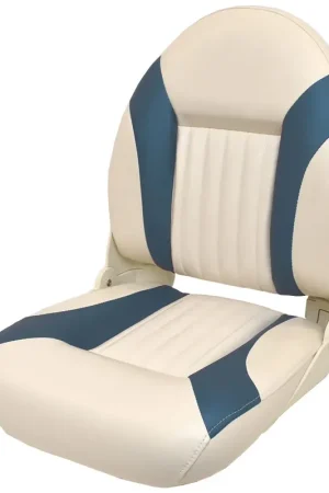 Affordable Tempress Boat Folding Fishing Seat 54580 | G3 Off White Bright Blue