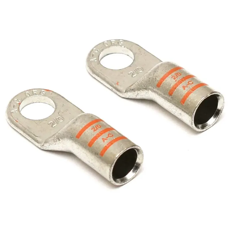 Authentic Sea Ray Boat Battery Lug Connectors 2110877 | Sundancer 2/0 AWG 1/2 Inch (Pair)
