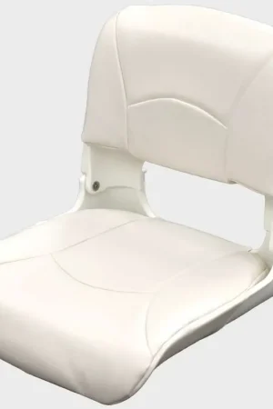 Trusted Brand Boat Deluxe All Weather Seat 75113W | Solid White Vinyl