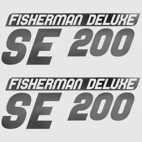Palm Beach Pontoon Boat Logo Decal 554604 | Fisherman Deluxe SE 200 (Pair) Fan Favorite