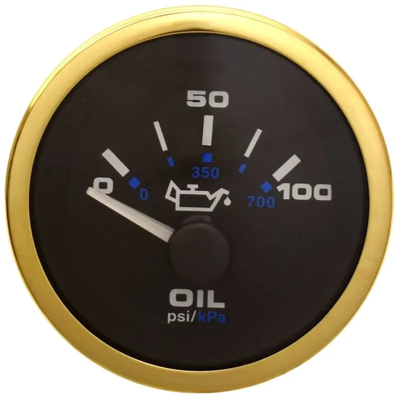 Next Day Delivery Teleflex Boat Oil Pressure Gauge 62858 | Premier Yacht Pro Gold 2 Inch