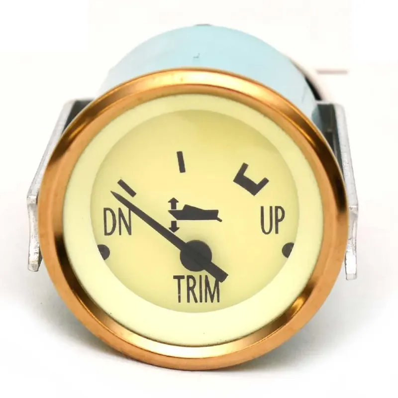 Fresh Stock Teleflex Boat Trim Gauge 63648 | Mercury 2 Inch Gold Cream