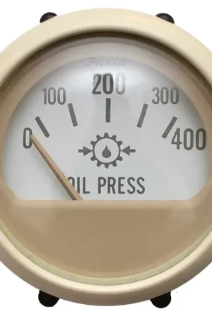 In Demand Faria Boat Oil Pressure Gauge GP9843A | Cruisers 2 Inch Cream Beige