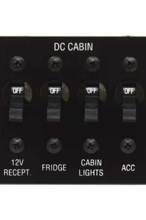 Best Choice IMP Boat Cabin Breaker Panel 51679 | Cruisers 12V Toggle