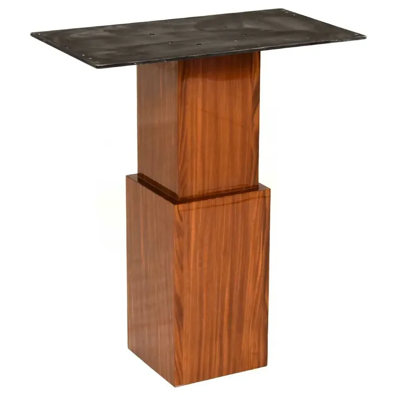 Yacht Boat Table Base | 9 x 9 x 28 1/2 Inch Walnut Wood Limited Time