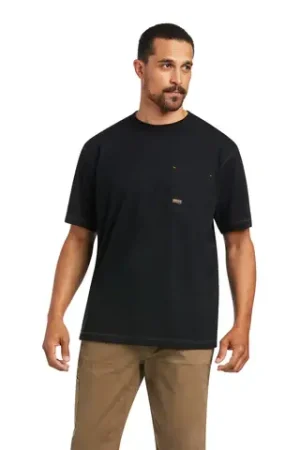 Ariat - Men`s Rebar Workman Reflective Flag T-Shirt Factory Price